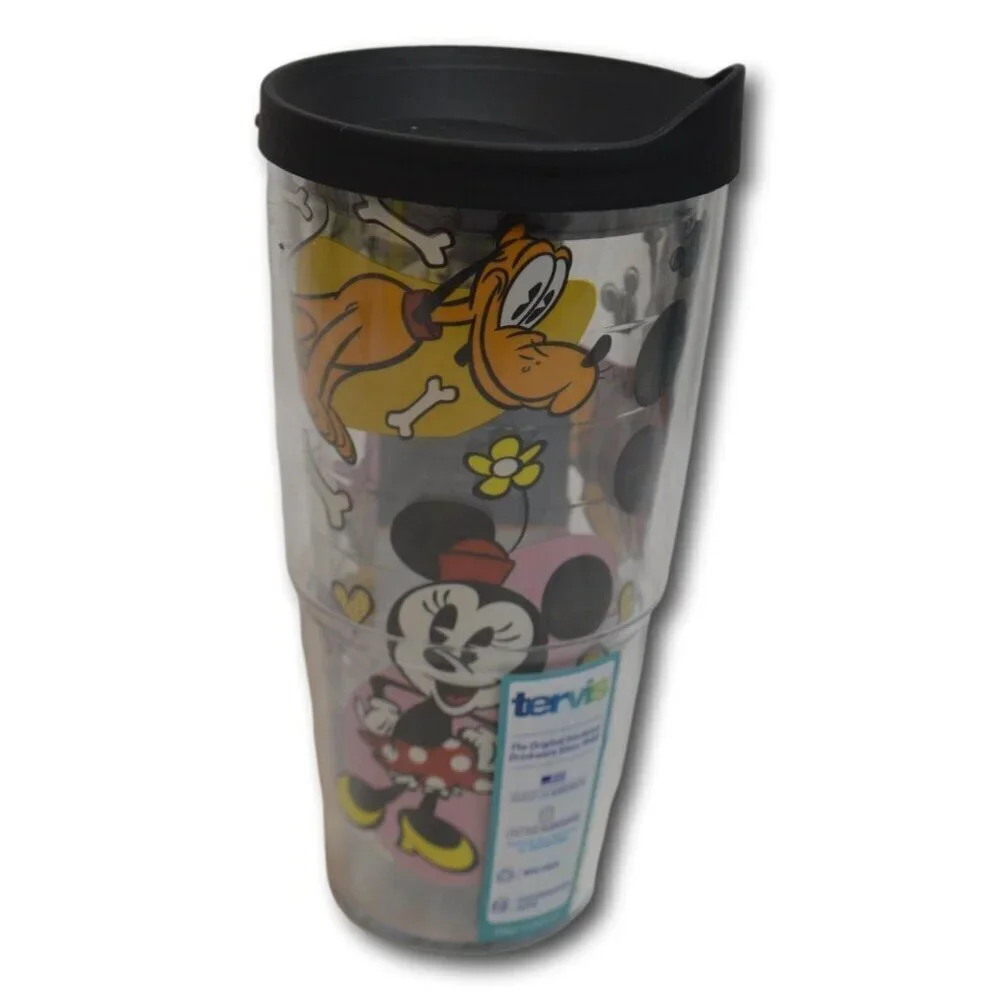 Tervis Disney 24oz Tumbler – Mickey Minnie Pluto BPA Free Classic Characters NEW